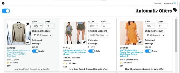 Which Poshmark Bots Send Automatic Offers? (PSST: us._